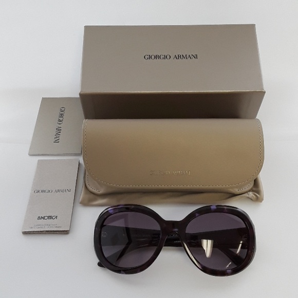 NIB Giorgio Armani AR8001 Voilet Havana Sunglasses